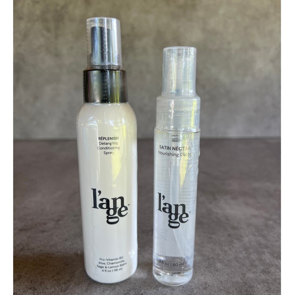 L'ange lot of 2 hair products replenishing detangler & satin nourishing gloss
